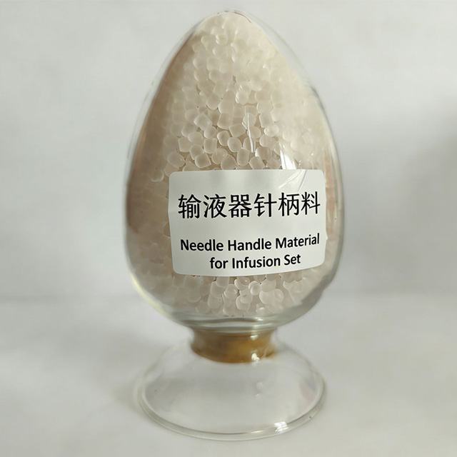 Polyvinyl chloride plastic infusion set needle handle material for blood transfusion (liquid) equipment