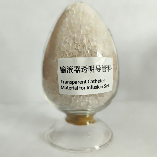 Special polyvinyl chloride (PVC) plastic material for transparent catheter of infusion set